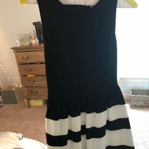 little black and white striped dress